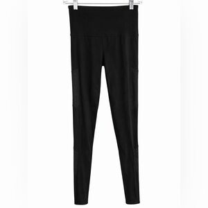 Beyond Yoga Black Mesh Panel Leggings Yoga Gym Activewear Pants M